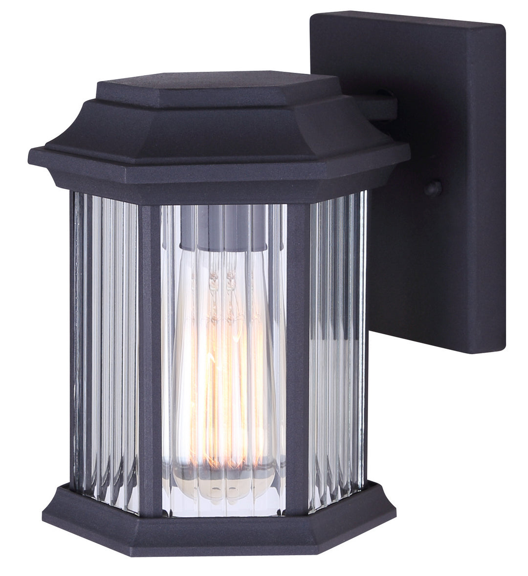 Canarm Canada - IOL347BK - One Light Outdoor Lantern - Kitley - Black