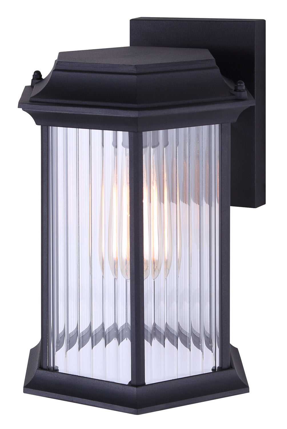 Kitley One Light Outdoor Lantern in Black Canarm Canada