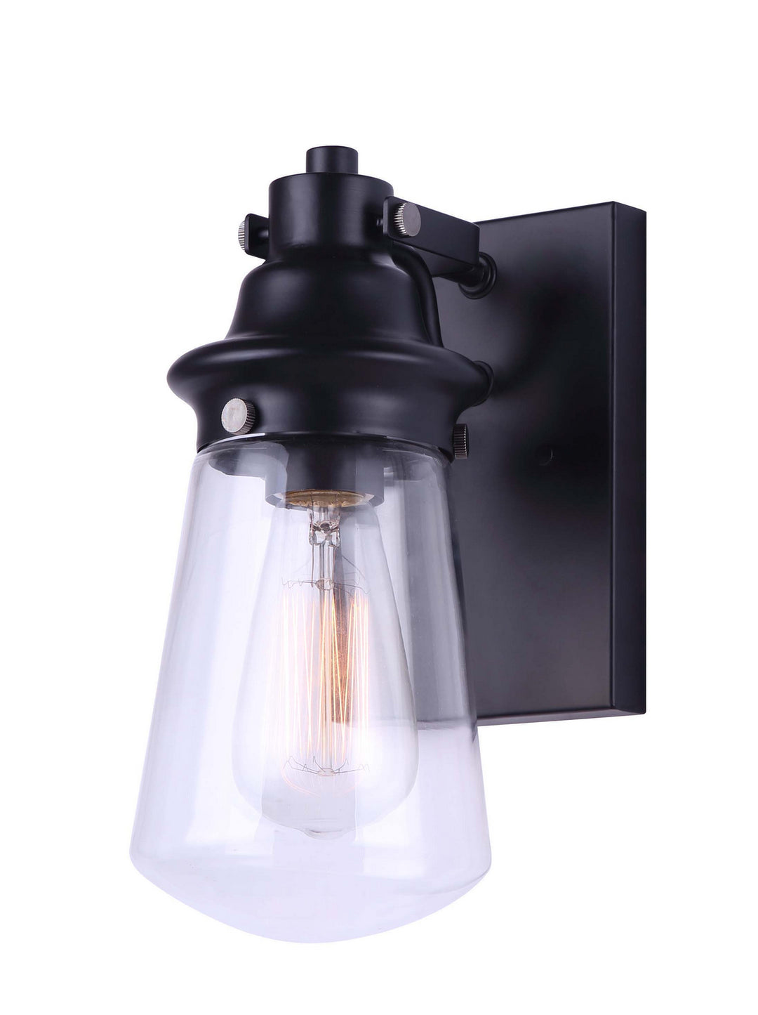 Canarm Canada - IOL458BK - One Light Outdoor Lantern - Korber - Black