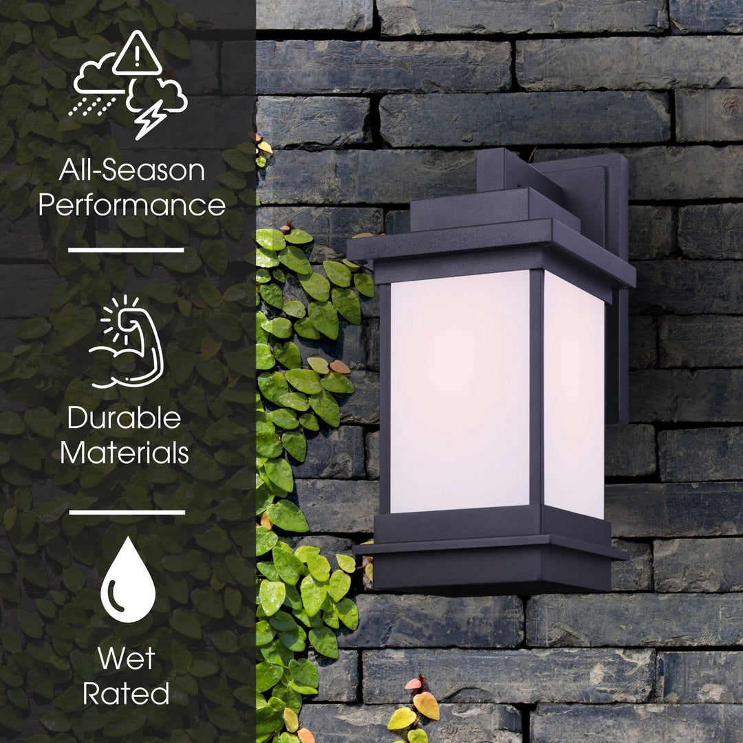 Canarm Canada - IOL472BK - One Light Outdoor Lantern - Arkello - Black