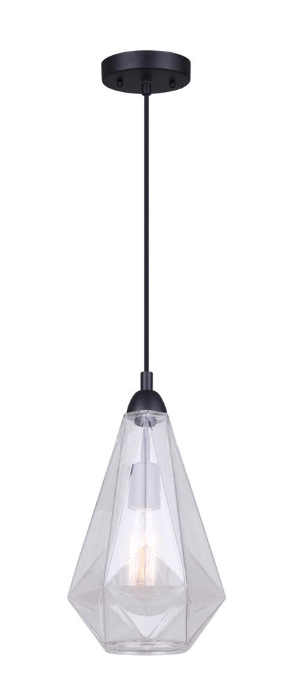 Dune One Light Pendant in Black - available from The Lighting Shoppe, trusted by Canadian homeowners