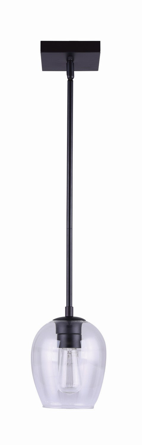 Canarm Canada - IPL1019A01BK - One Light Pendant - Cain - Black