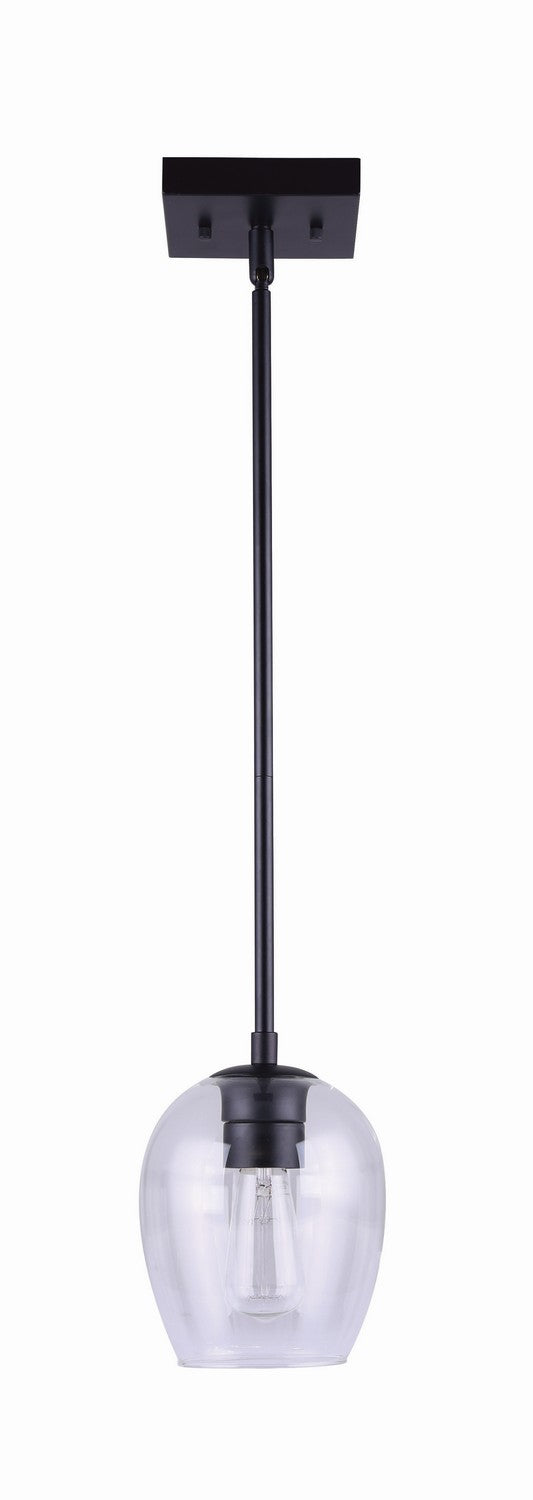 Cain One Light Pendant in Black - available from The Lighting Shoppe, trusted by Canadian homeowners
