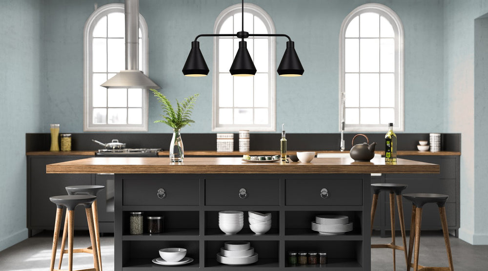 Canarm Canada - IPL1020A03BK - Three Light Pendant - Byck - Black