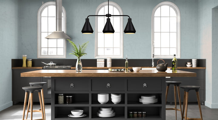 Canarm Canada - IPL1020A03BK - Three Light Pendant - Byck - Black