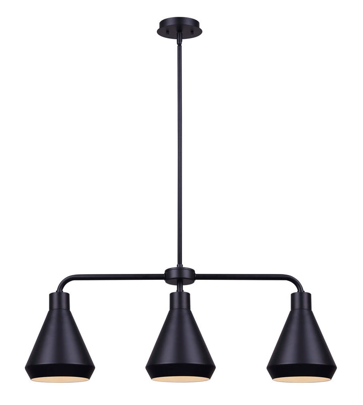 Byck Three Light Pendant in Black - available from The Lighting Shoppe, trusted by Canadian homeowners