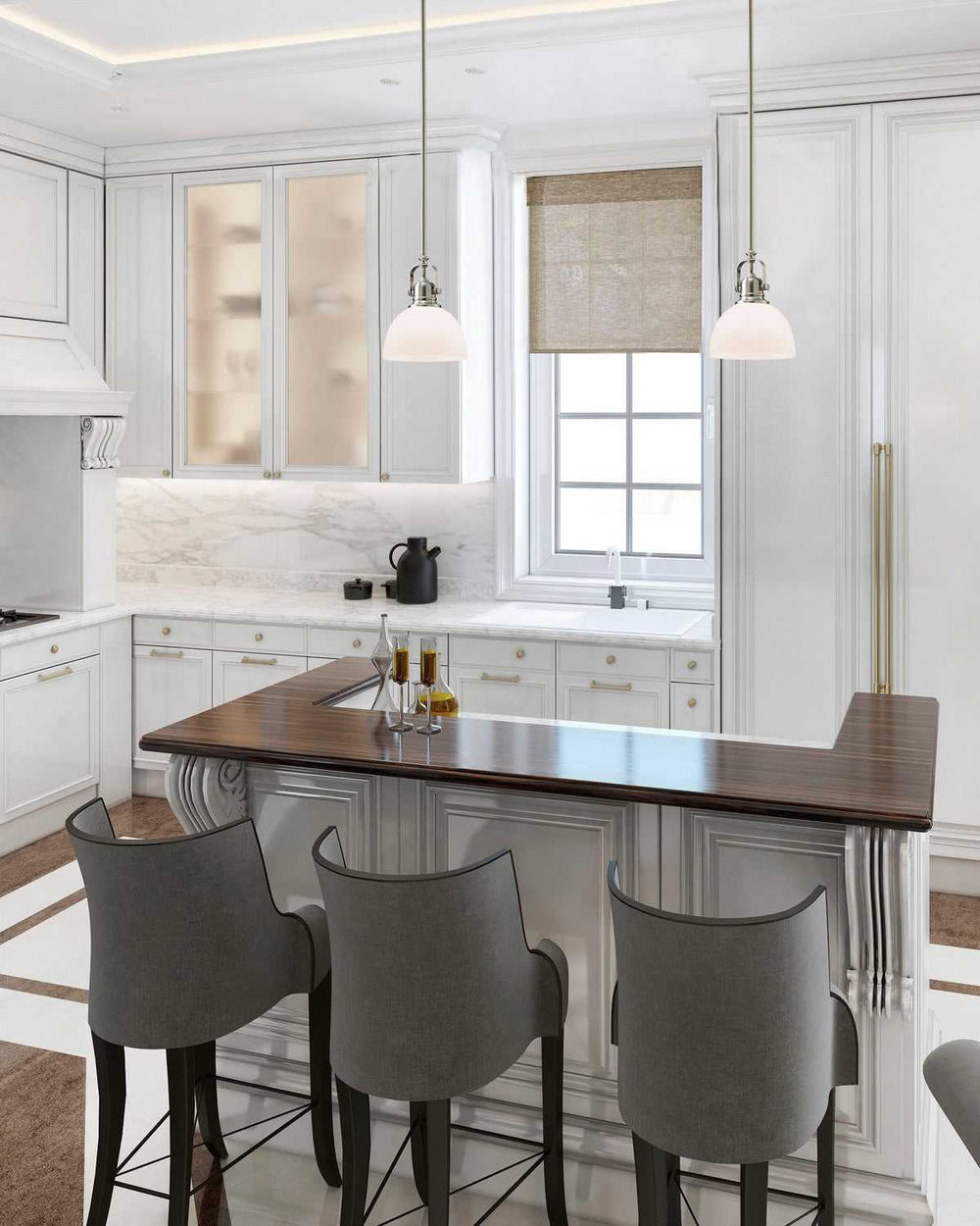 Rowan One Light Pendant in Brushed Nickel Canarm Canada