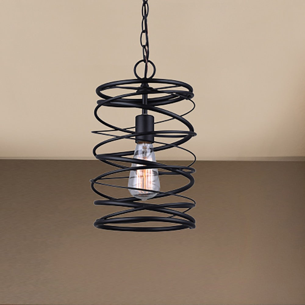 Canarm Canada - IPL411B01BK - One Light Pendant - Ryland - Black