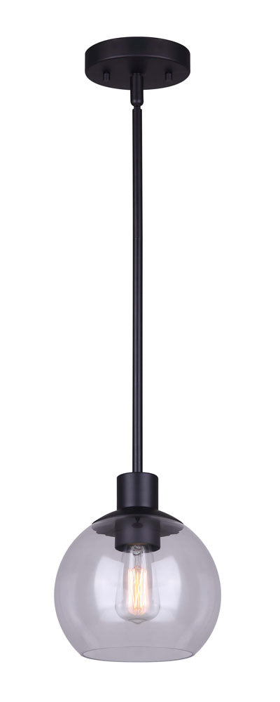Landry One Light Pendant in Black - available from The Lighting Shoppe, trusted by Canadian homeowners