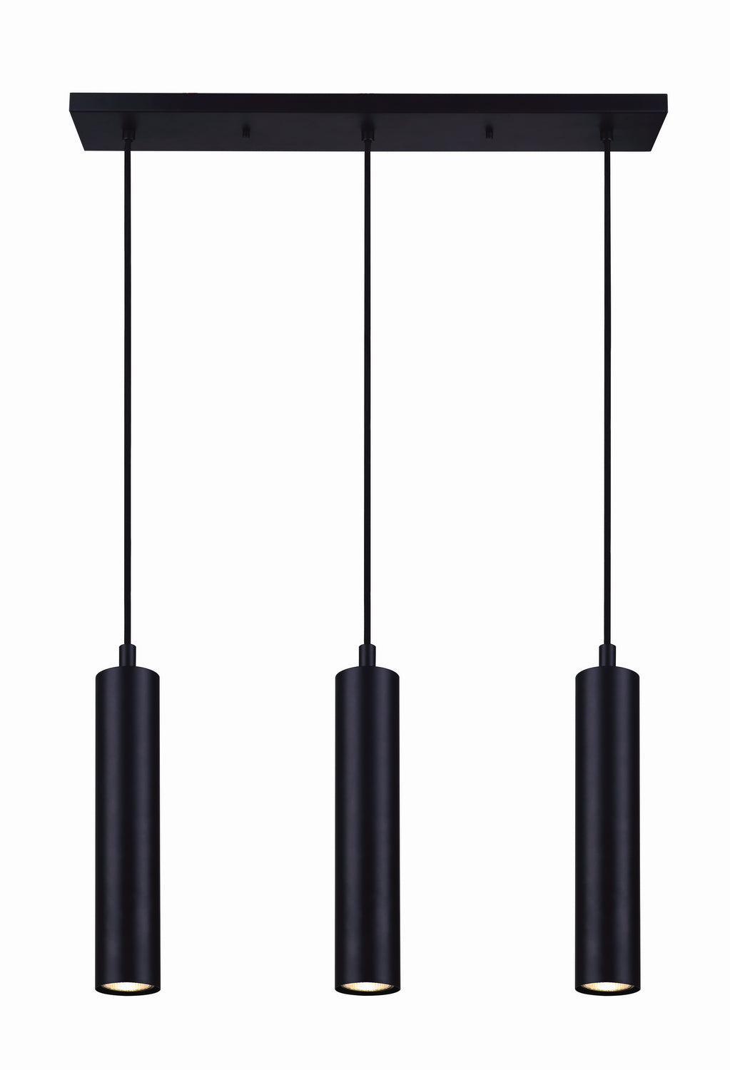 Canarm Canada - IPL764A03BK10 - Three Light Pendant - Carver - Matte Black