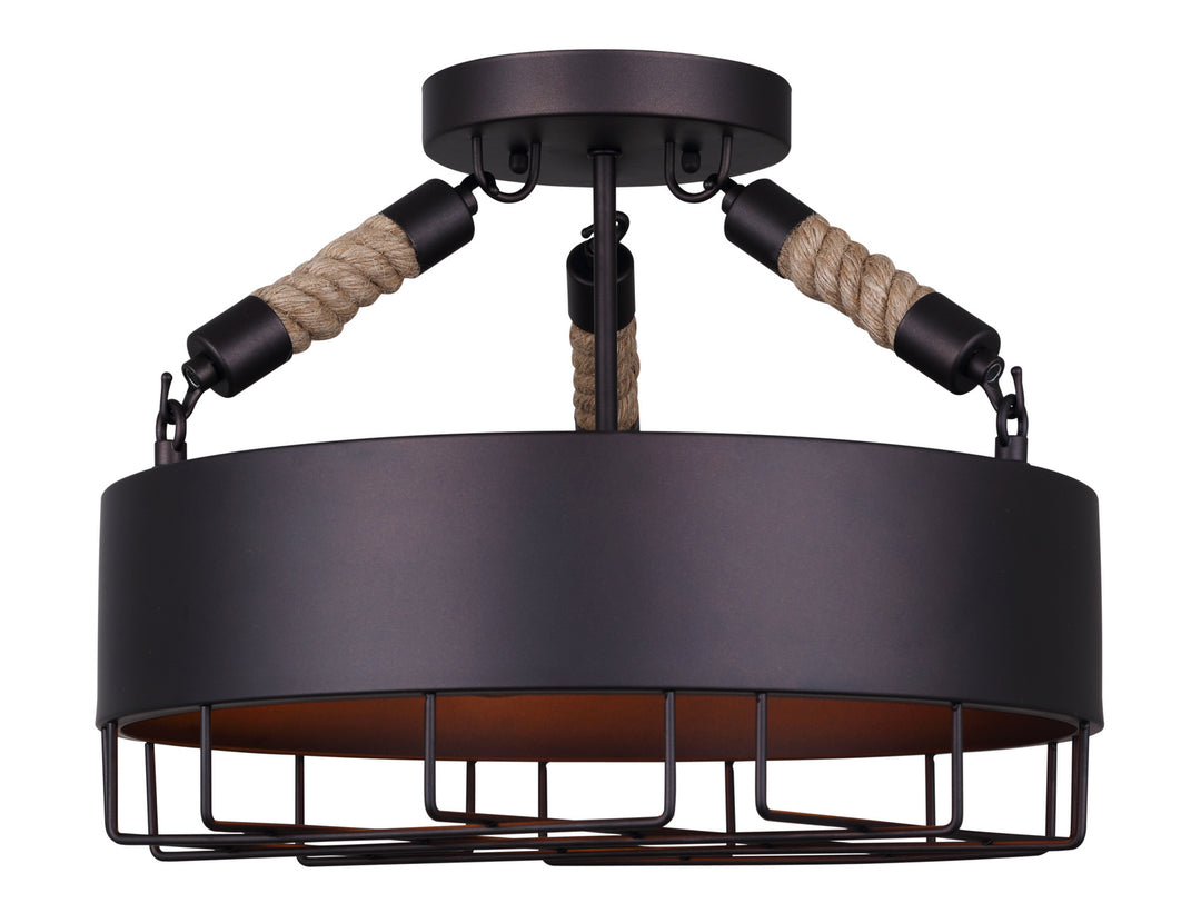 Canarm Canada - ISF662A03ORB - Three Light Semi-Flush Mount - Portsmouth - Oil Rubbed Bronze
