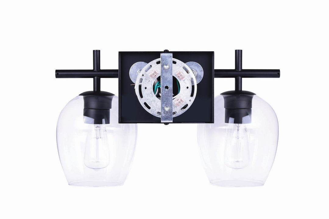 Canarm Canada - IVL1019A02BK - Two Light Vanity - Cain - Black