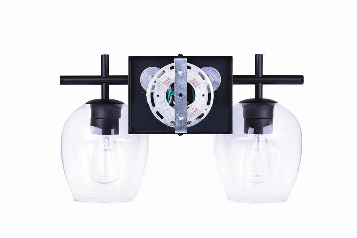 Canarm Canada - IVL1019A02BK - Two Light Vanity - Cain - Black