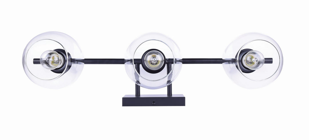 Canarm Canada - IVL1019A03BK - Three Light Vanity - Cain - Black