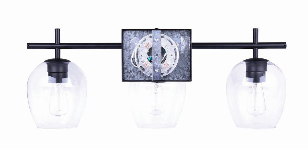 Canarm Canada - IVL1019A03BK - Three Light Vanity - Cain - Black