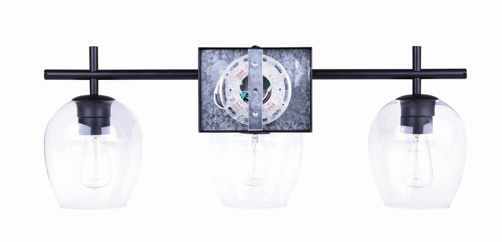Canarm Canada - IVL1019A03BK - Three Light Vanity - Cain - Black