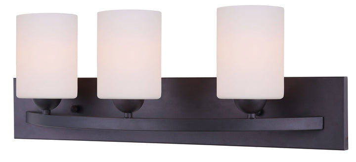 Hampton Three Light Vanity in Oil Rubbed Bronze - available from The Lighting Shoppe, trusted by Canadian homeowners