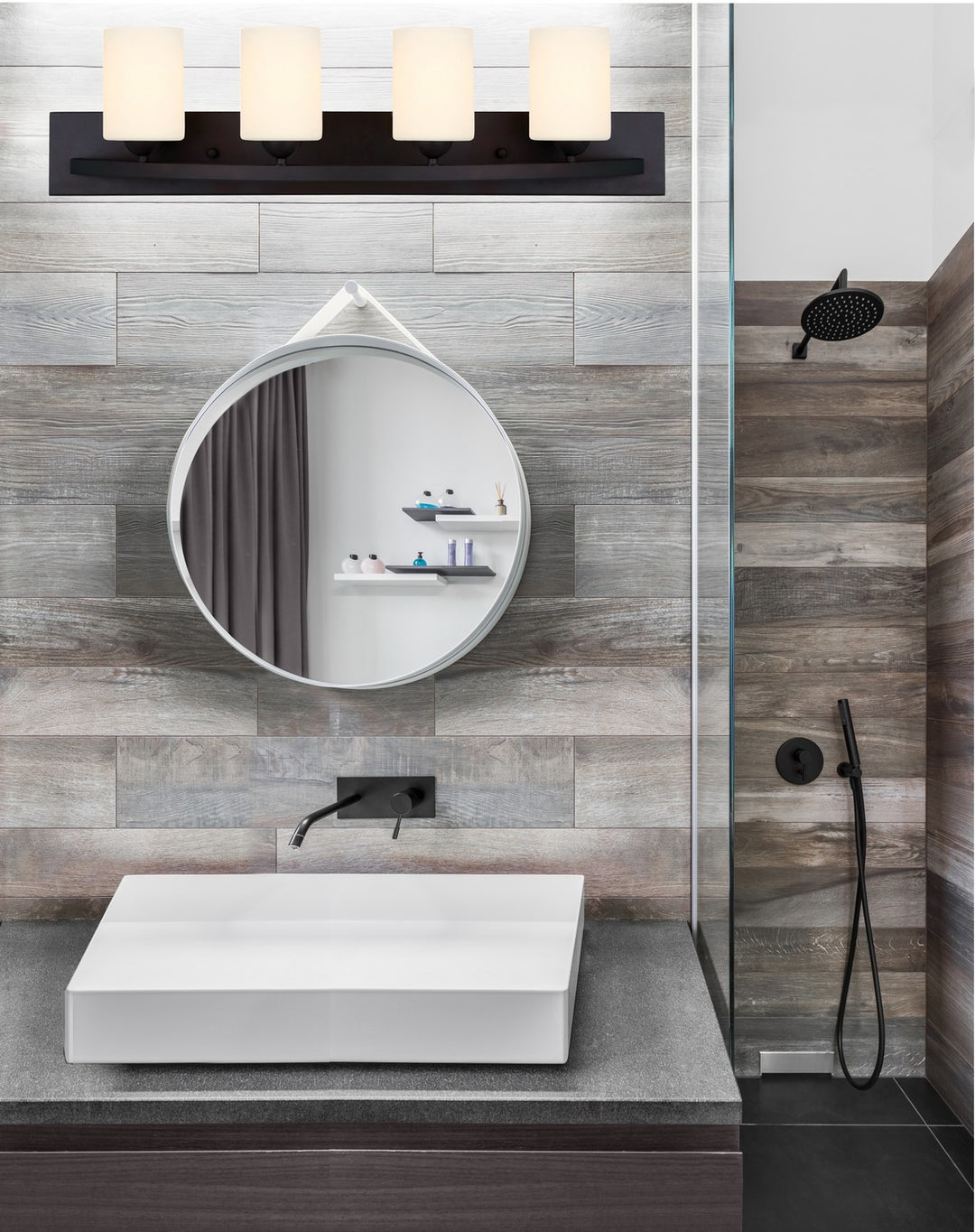 Canarm Canada - IVL370A04ORB-O - Four Light Vanity - Hampton - Oil Rubbed Bronze