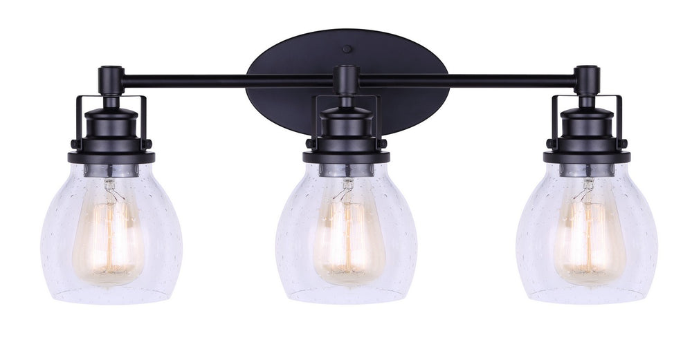 Canarm Canada - IVL705A03BK - Three Light Vanity - Carson - Metal