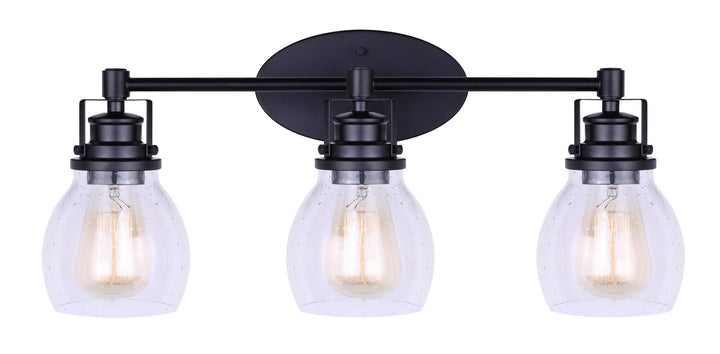 Canarm Canada - IVL705A03BK - Three Light Vanity - Carson - Metal
