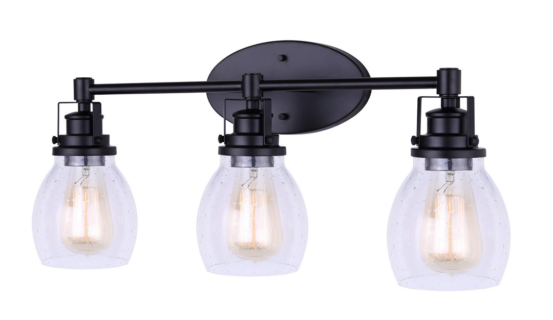 Carson Three Light Vanity in Metal - available from The Lighting Shoppe, trusted by Canadian homeowners