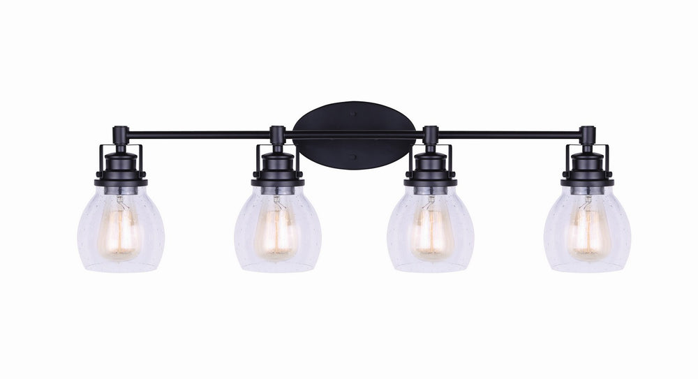 Canarm Canada - IVL705A04BK - Four Light Vanity - Carson - Black