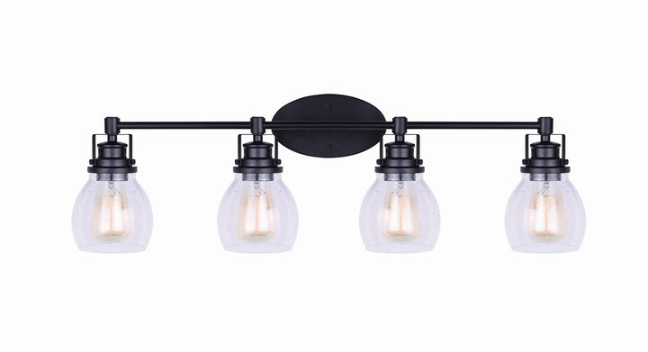 Canarm Canada - IVL705A04BK - Four Light Vanity - Carson - Black