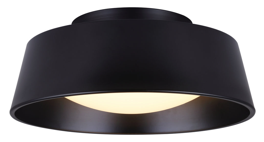 Dion LED Flush Mount in Black - available from The Lighting Shoppe, trusted by Canadian homeowners