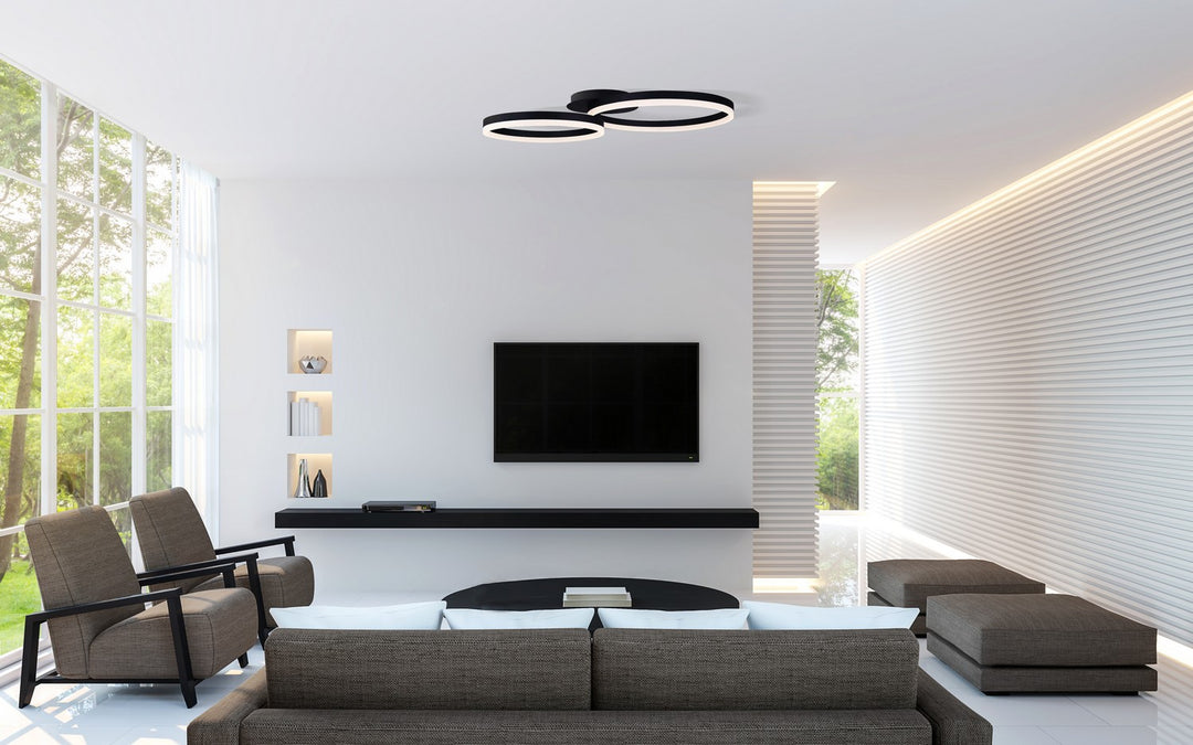 Canarm Canada - LFM183A30BK - LED Flush Mount - Jaxton - Black