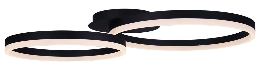 Jaxton LED Flush Mount in Black - available from The Lighting Shoppe, trusted by Canadian homeowners