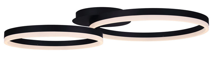 Jaxton LED Flush Mount in Black - available from The Lighting Shoppe, trusted by Canadian homeowners