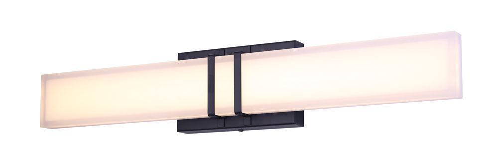Carlyn LED Vanity in Black - available from The Lighting Shoppe, trusted by Canadian homeowners