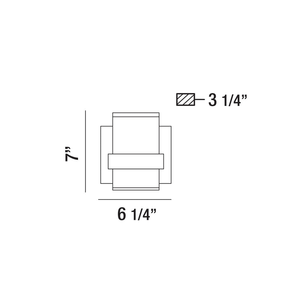Eurofase Canada - 35654-018 - CAMBRIDGE,1LT LED SCONCE,CHR - CAMBRIDGE - Chrome