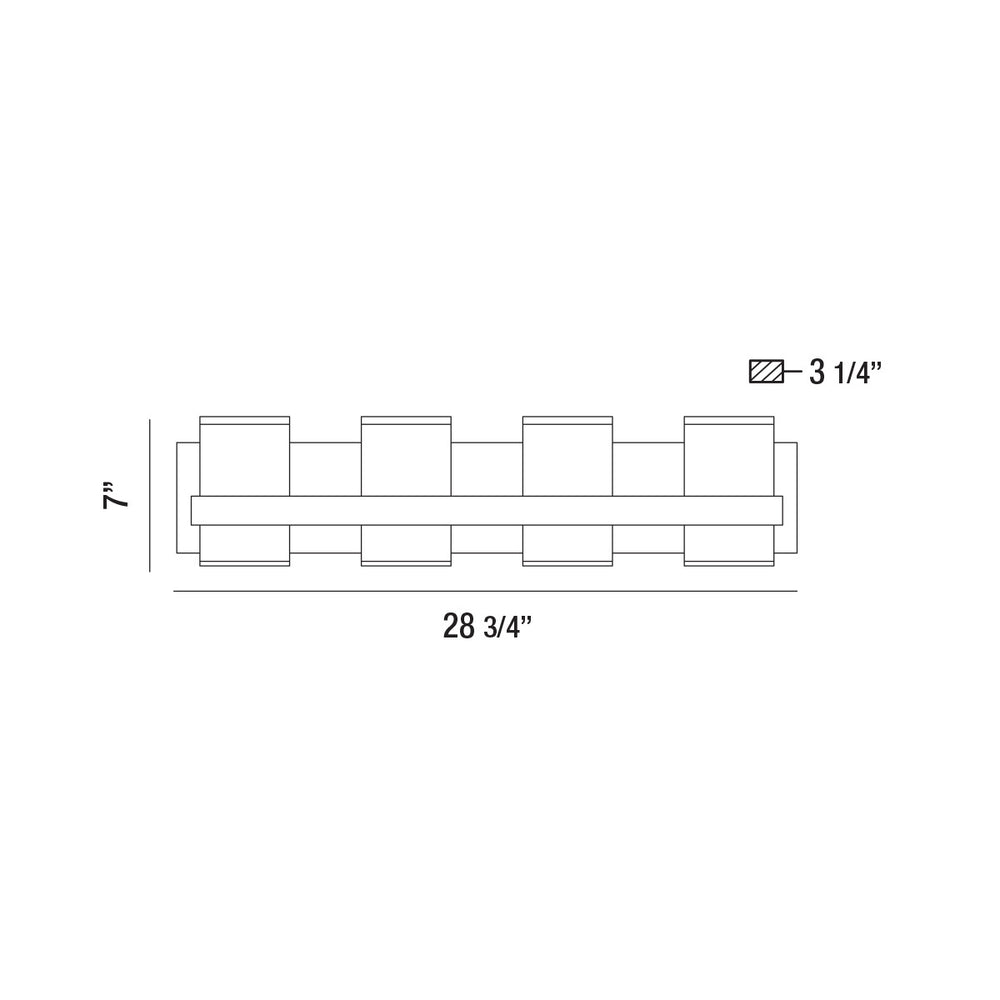 Eurofase Canada - 35656-012 - LED Bathbar - Cambridge - Chrome