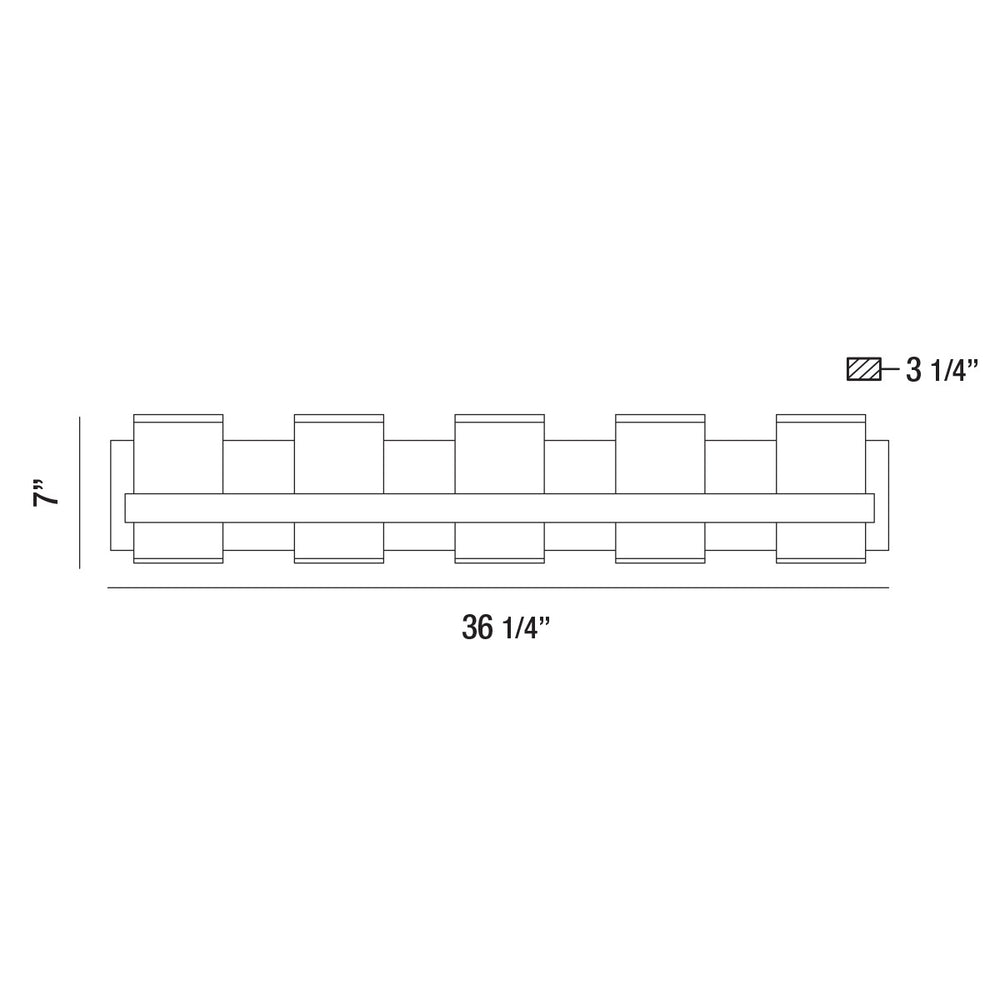 Eurofase Canada - 35657-019 - CAMBRIDGE-VAN-5LT-CHR-WH - CAMBRIDGE - Chrome