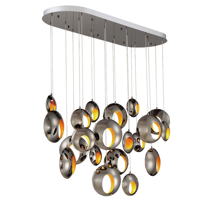 Eurofase Canada - 35912-019 - ARLINGTON-CHD-20LT-52IN-BK-GD - ARLINGTON - Chrome Black