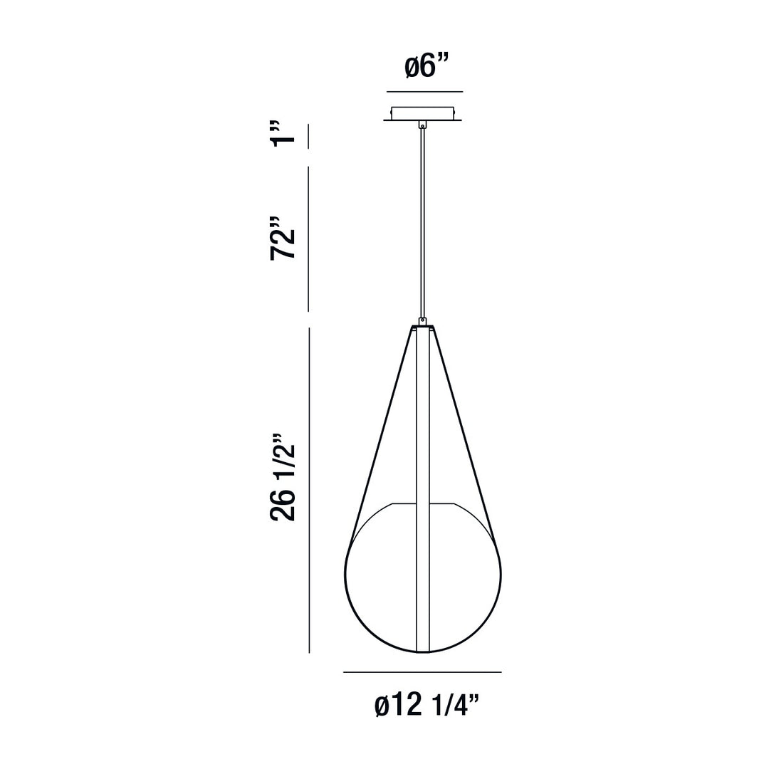 Eurofase Canada - 35990-024 - ROSEMOUNT-PEN-27IN-CHR-WH - ROSEMOUNT - Chrome-Cl