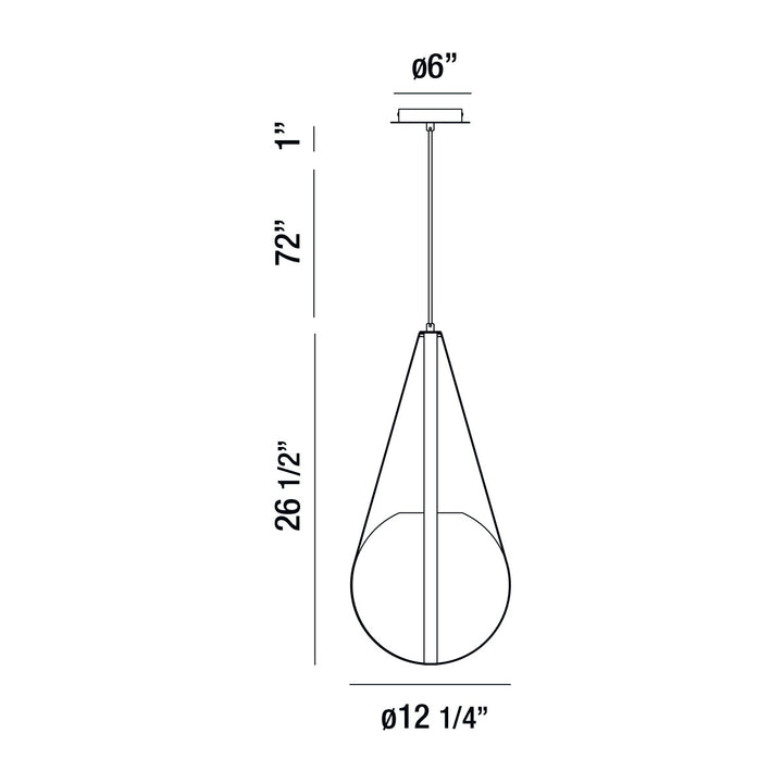 Eurofase Canada - 35990-024 - ROSEMOUNT-PEN-27IN-CHR-WH - ROSEMOUNT - Chrome-Cl
