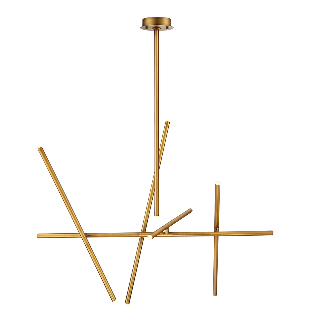 Eurofase Canada - 36250-035 - CROSSROADS-CHD-10LT-47IN-BR - CROSSROADS - Brass