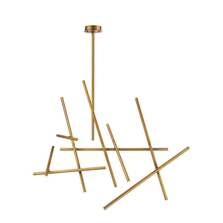 Eurofase Canada - 36251-032 - CROSSROADS-CHD-18LT-59IN-BR - CROSSROADS - Brass