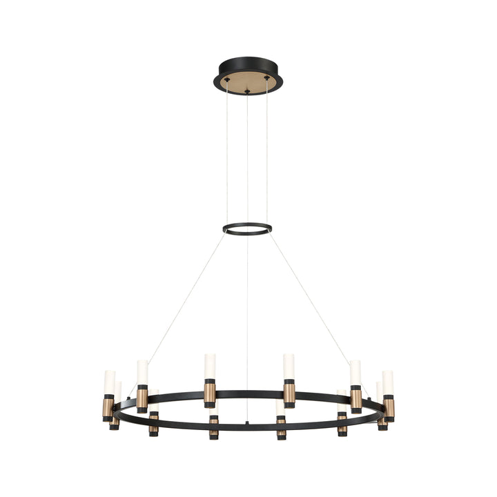 Eurofase Canada - 37043-018 - ALBANY-CHD-12LT-32IN-BRBM-WH - ALBANY - Brass-Black