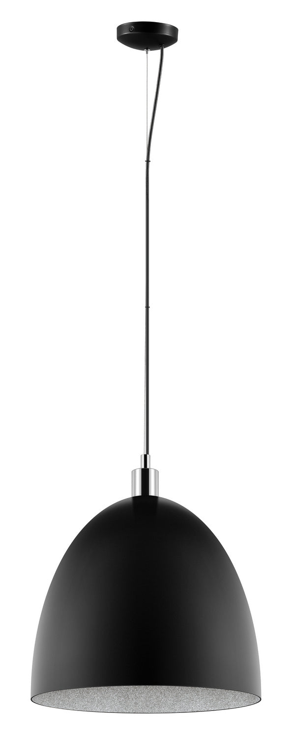 Mareperla One Light Suspension in Black & Chrome - available from The Lighting Shoppe, trusted by Canadian homeowners