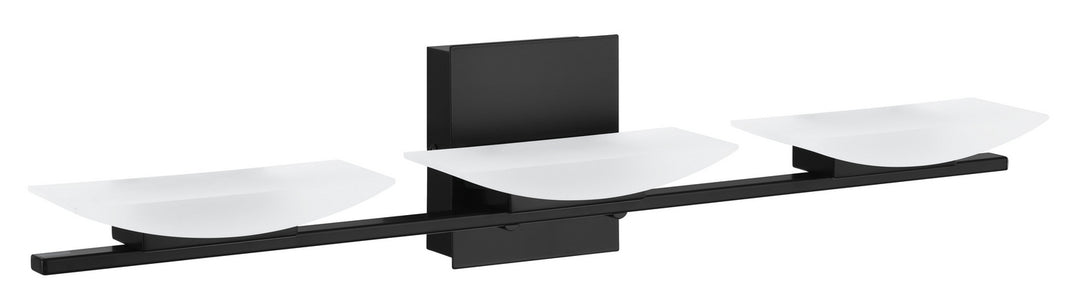 Metrass 3 LED Bath/Vanity in Matt Black - available from The Lighting Shoppe, trusted by Canadian homeowners