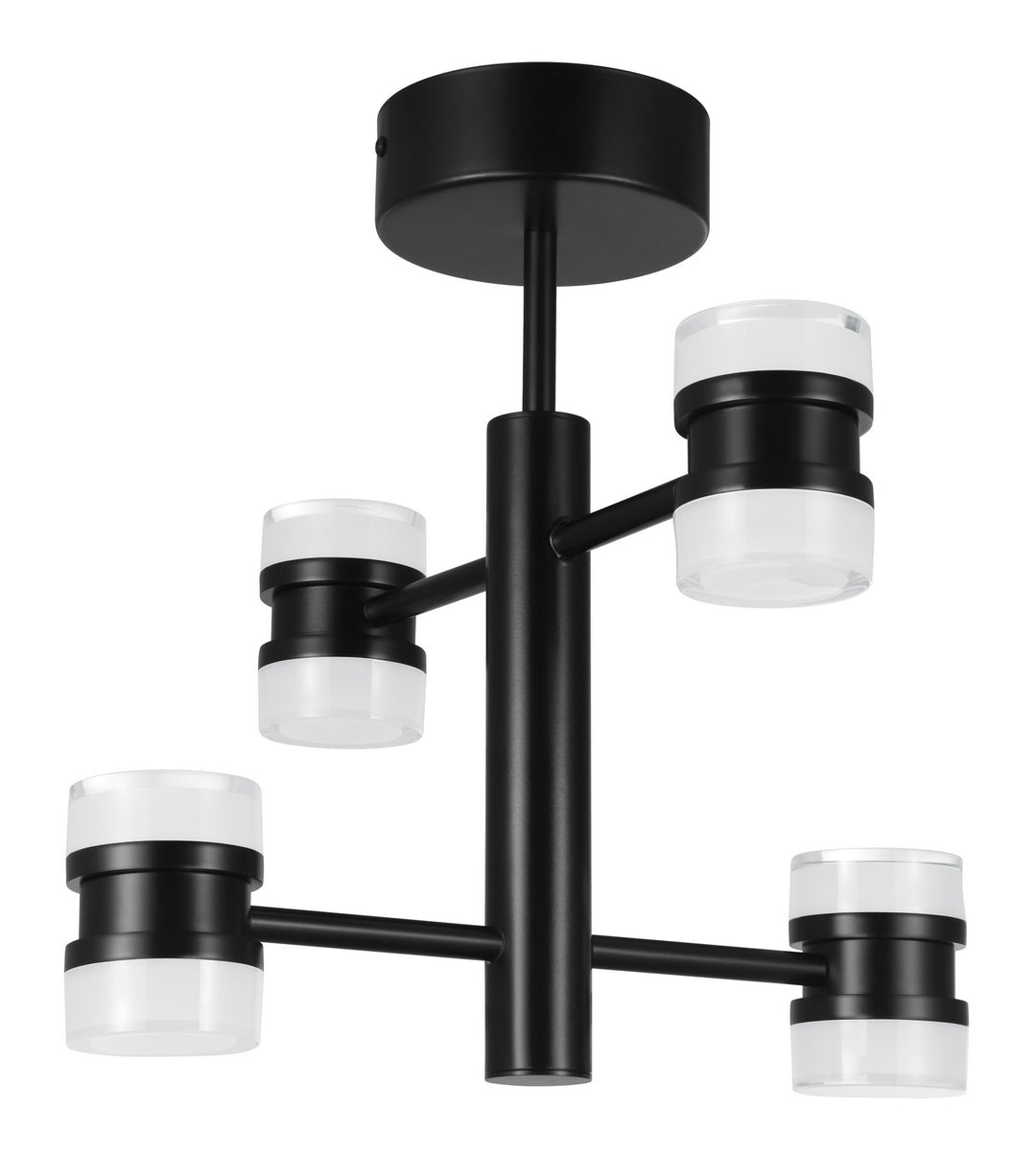 Romendo 1 LED Ceiling Mount in Matte Black - available from The Lighting Shoppe, trusted by Canadian homeowners