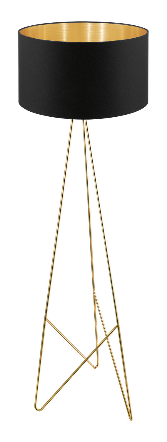 Camporale One Light Floor Lamp in Gold - available from The Lighting Shoppe, trusted by Canadian homeowners
