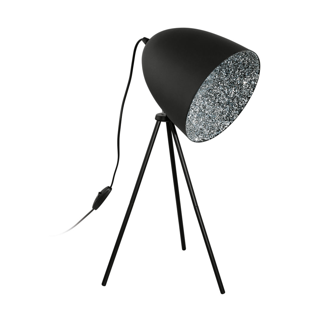 Mareperla One Light Table Lamp in Black & Chrome - available from The Lighting Shoppe, trusted by Canadian homeowners