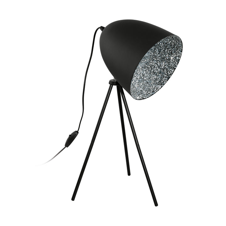 Mareperla One Light Table Lamp in Black & Chrome - available from The Lighting Shoppe, trusted by Canadian homeowners