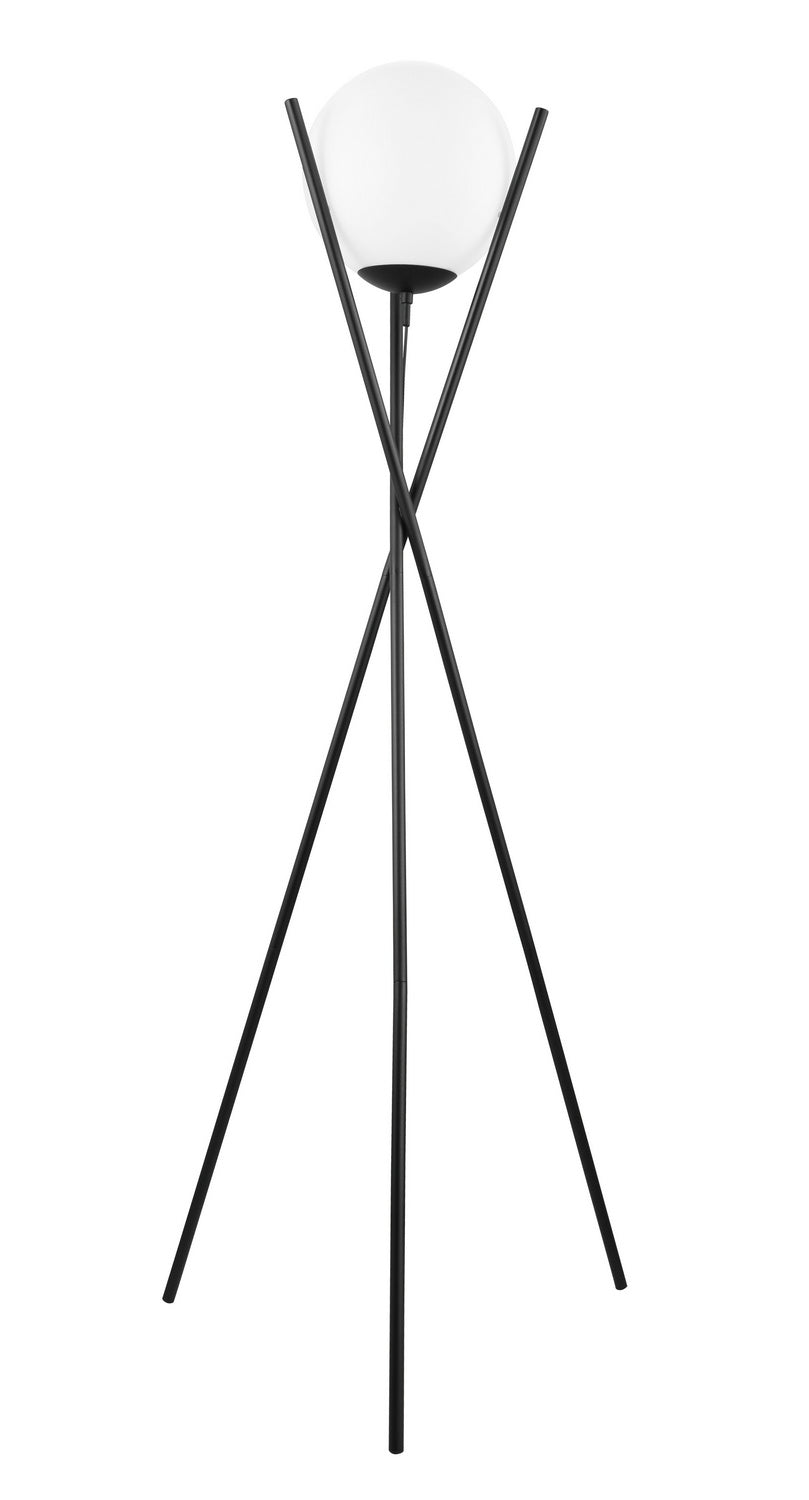 Salvezinas One Light Floor Lamp in Matte Black - available from The Lighting Shoppe, trusted by Canadian homeowners