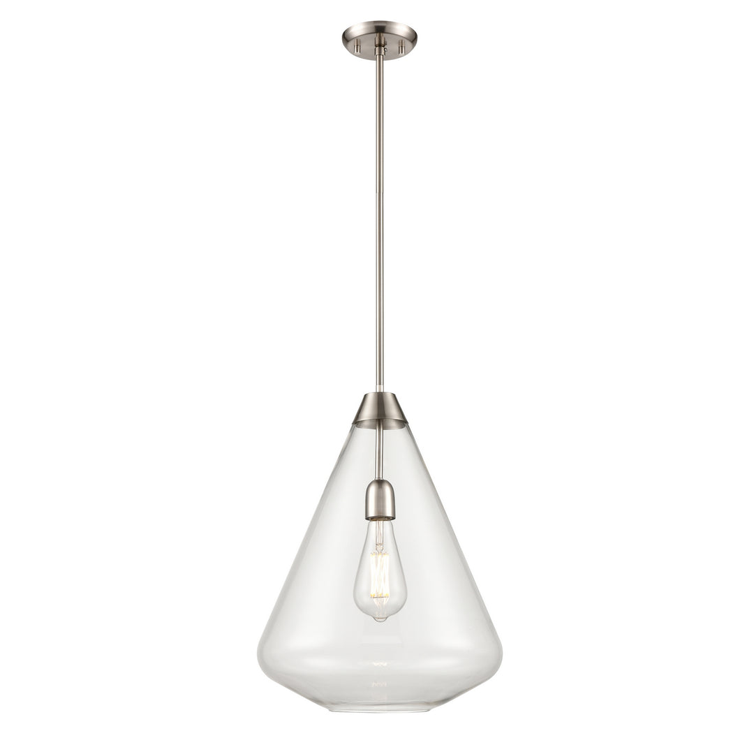DVI Canada - DVP25805SN-CL - One Light Pendant - St. Julian - Satin Nickel w/Clear Glass
