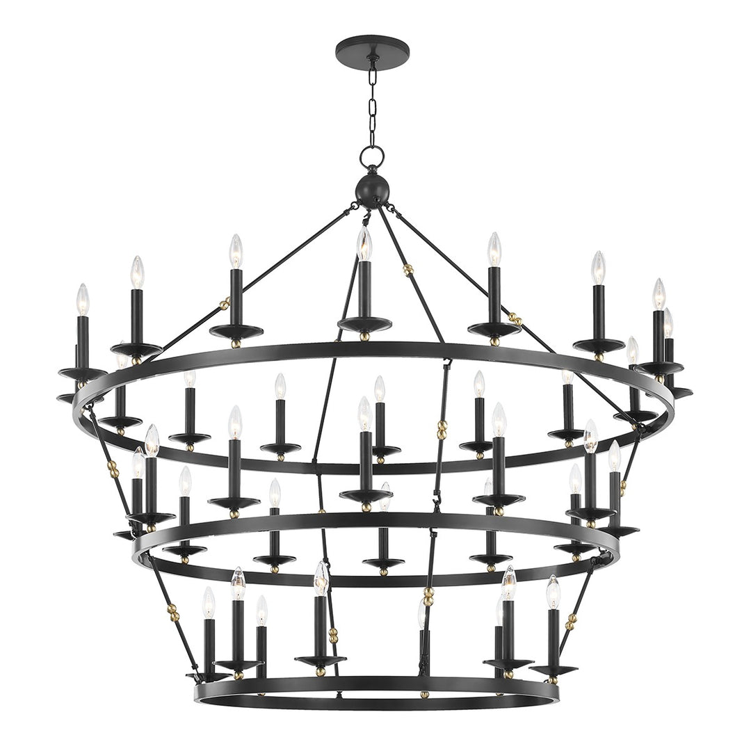 Allendale 36 Light Chandelier in Aged Old Bronze - available from The Lighting Shoppe, trusted by Canadian homeowners